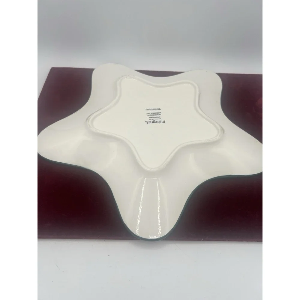 Pfaltzgraff Winterberry Star Shaped‎ Plate Of Sharing for Gifting with Treats